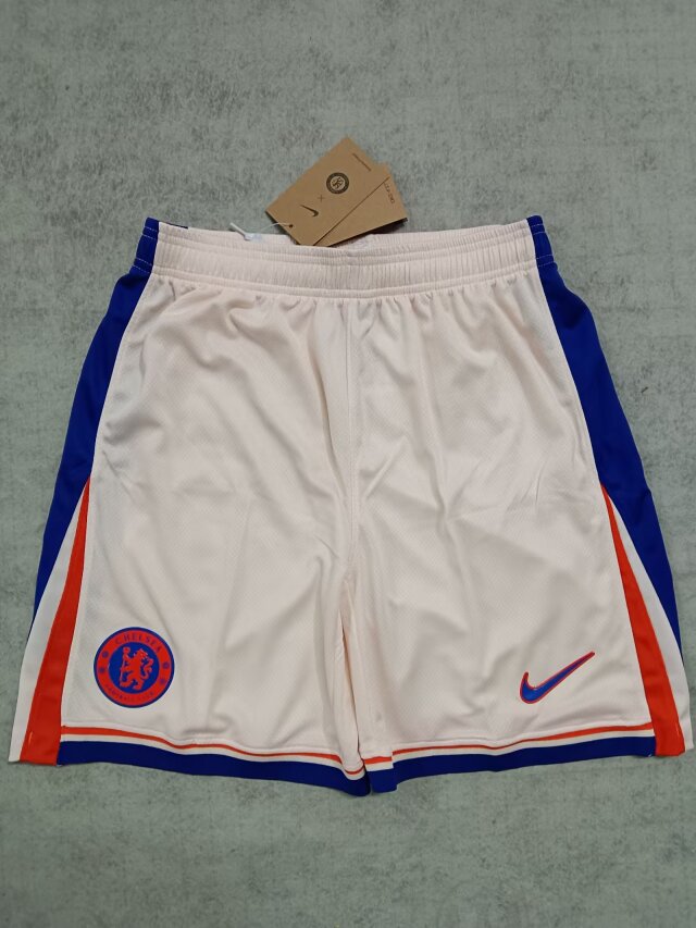 AAA Quality Chelsea 24/25 Away Light Beige Soccer Shorts